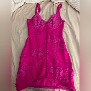 Balenciaga Floral Jacquard Lingerie Dress